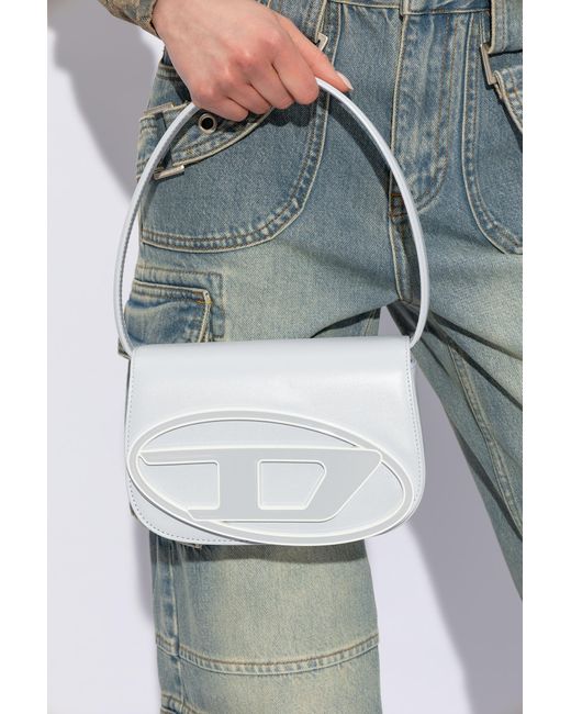 DIESEL Gray '1Dr' Shoulder Bag , , Light