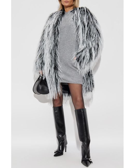 Sportmax Gray Adesso Faux Fur