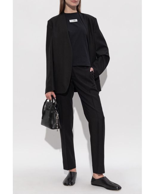 Maison Margiela Black Wool Trousers