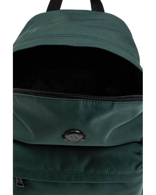 Moncler Green Backpack With Logo for men
