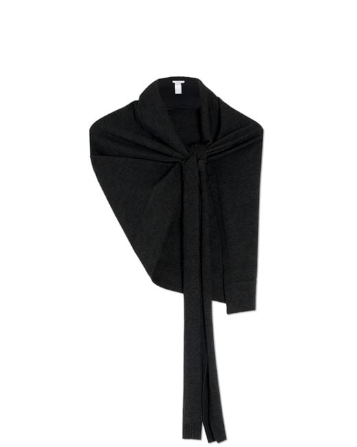 Lemaire Black Asymmetric Scarf