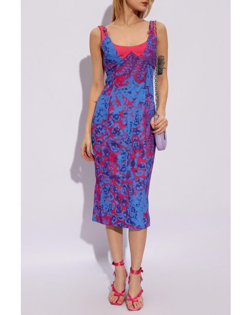 Versace Purple Slip Dress,