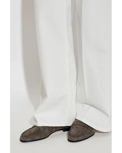 Aeyde Brown Suede Shoes "Aldous"