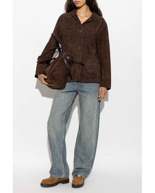 Tory Burch Brown Suede Jacket