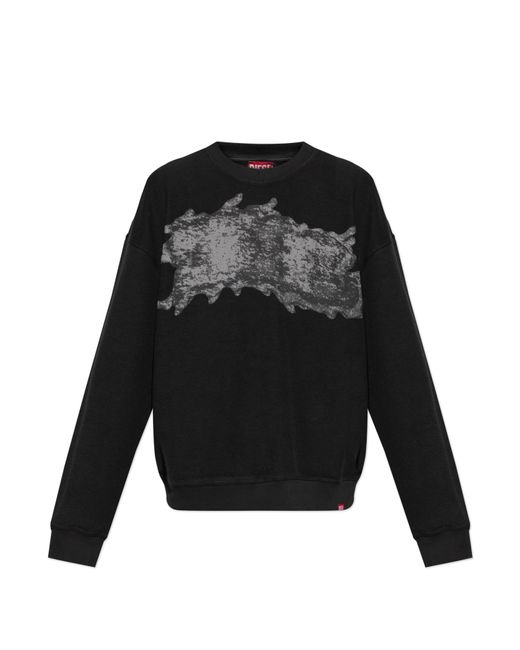 DIESEL Black Sweatshirt 'S-Valentin-Jmbv' for men