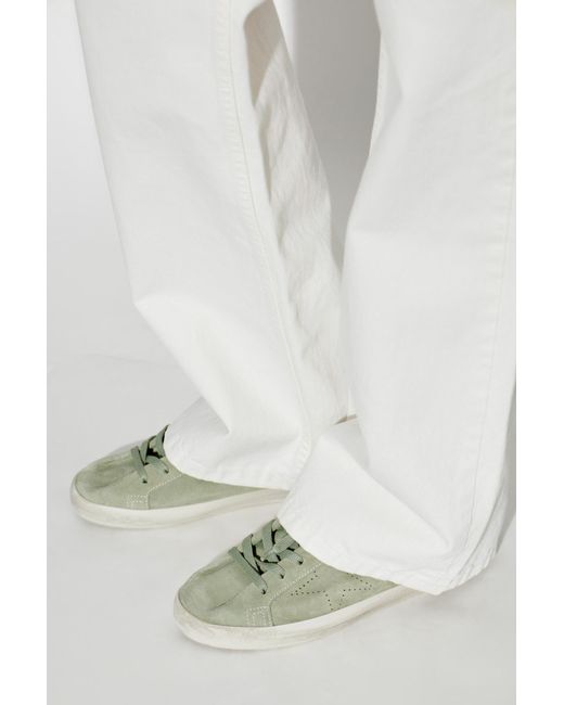 Golden Goose Deluxe Brand Green 'Super-Star' Sports Shoes