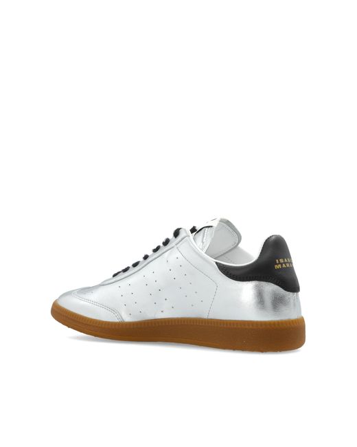 Isabel Marant Natural 'Kaycee' Leather Sneakers