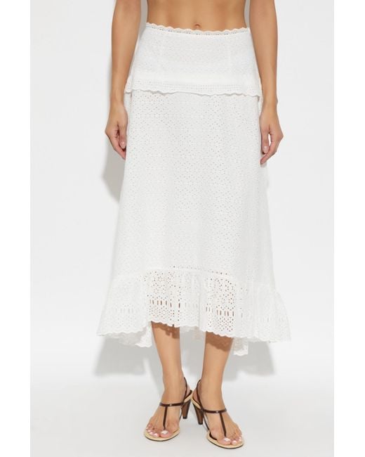 Ulla Johnson White Skirt "Pristine"