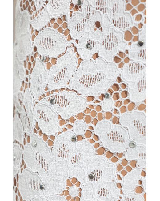 michael kors white lace skirt