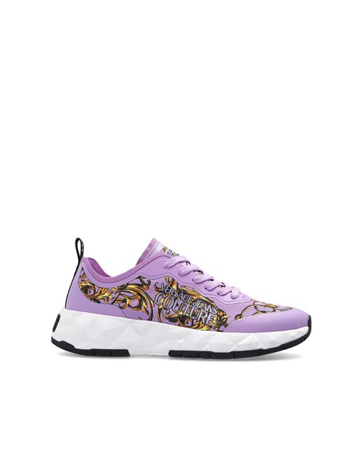 Versace Jeans Purple Sneakers With Logo