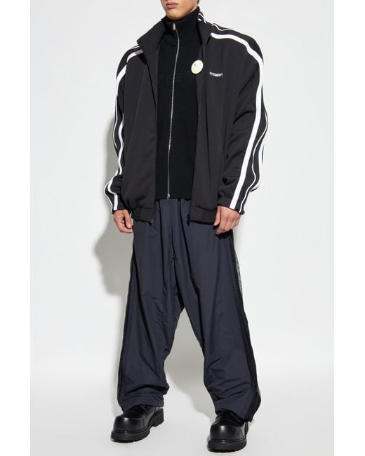 Vetements Blue Cardigan With A Zipper for men