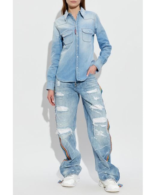 DSquared² Blue 'Loose Twst' Jeans