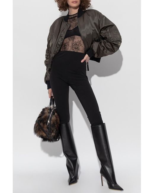 Dolce & Gabbana Black Lace Bodysuit
