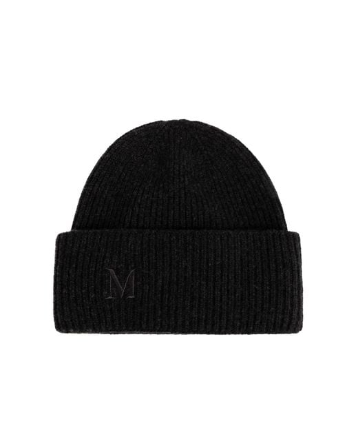Max Mara Black Cashmere Hat 'Retina'