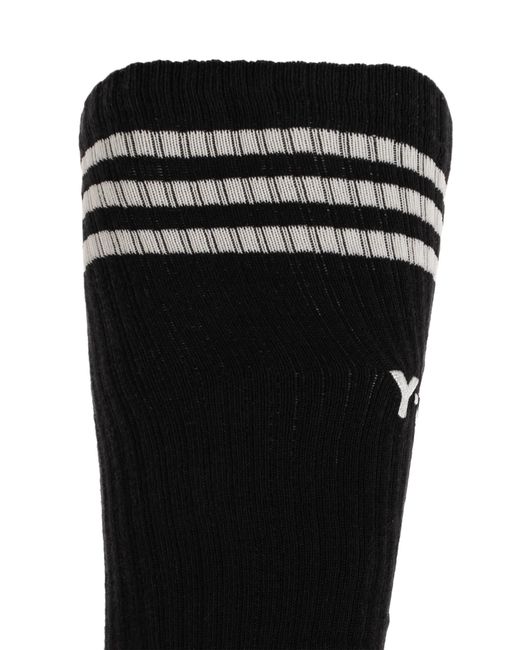 Y-3 Black Socks With Logo for men