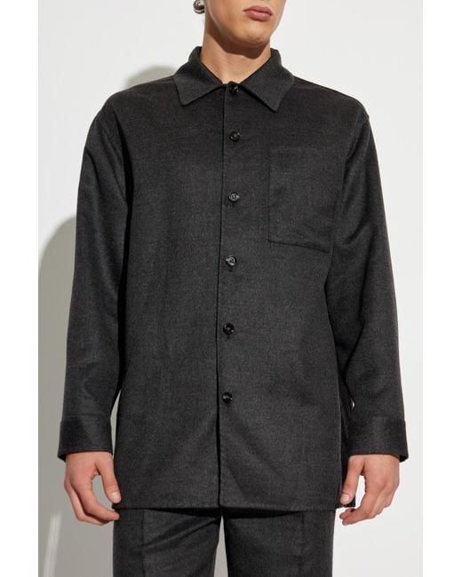 Bottega Veneta Black Cashmere Shirt for men