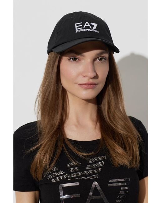 EA7 Black Baseball Cap