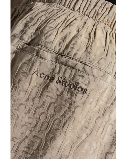 Acne Natural Shorts With Pockets for men