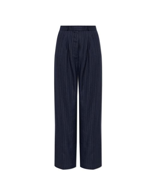 Anine Bing Blue "Paola" Trousers