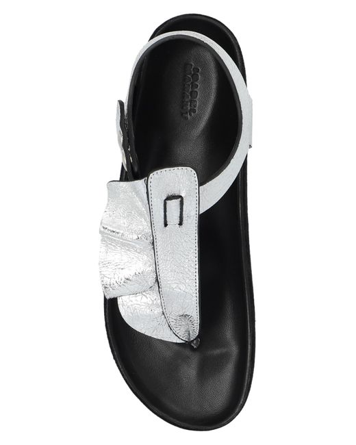 Isabel Marant White 'isela' Leather Sandals,
