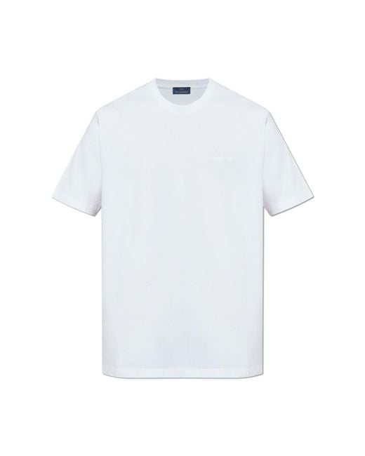 Paul & Shark White T-Shirt With Embroidered Logo for men