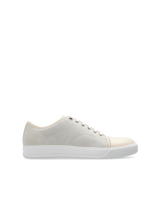 Lanvin White Suede Sneakers, for men