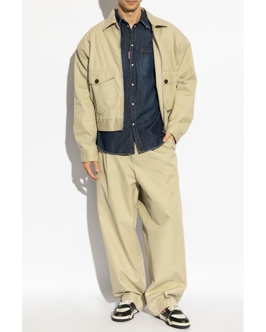 DSquared² Natural Trousers Easy Zoot for men