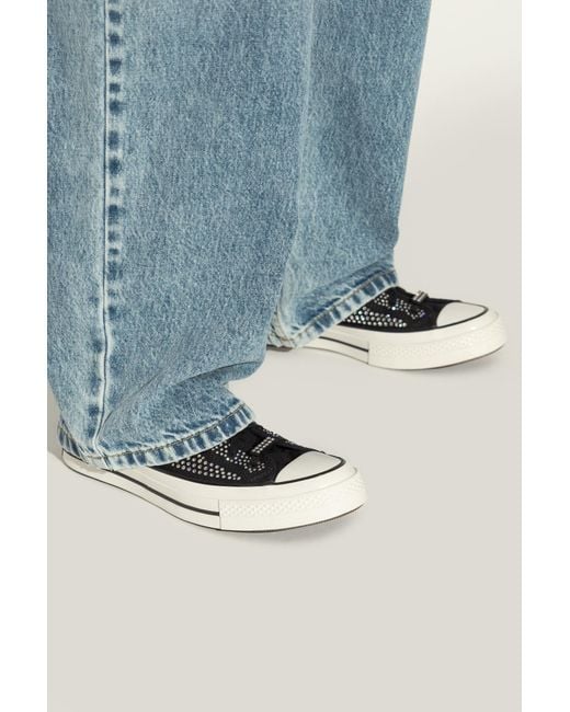 Converse White X Swarovski
