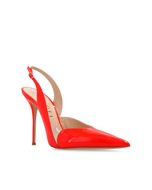 Casadei Red 'scarlet' Glossy Pumps,