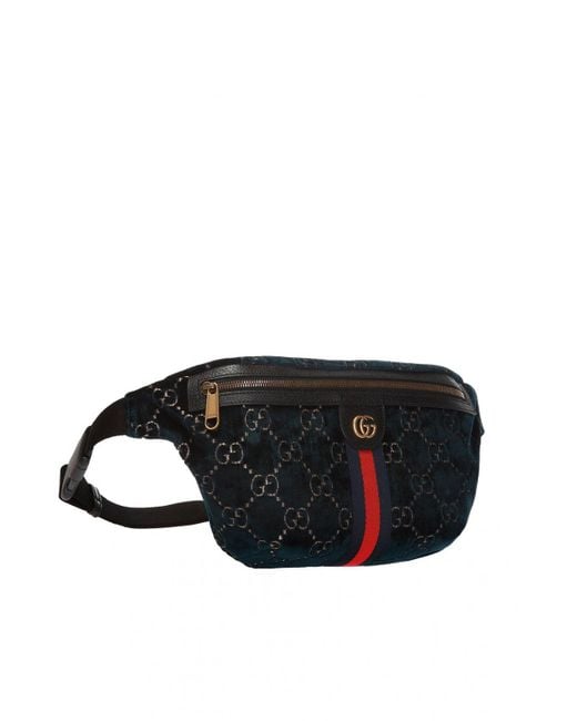 Gucci GG Velvet Belt Bag in Navy (Blue) for Men - Save 34% - Lyst