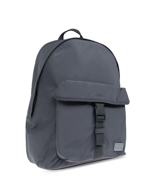 Paul Smith Blue Backpack With Logo Patch for men