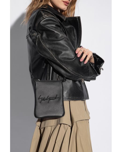 Discord Yohji Yamamoto Black Shoulder Bag With Logo