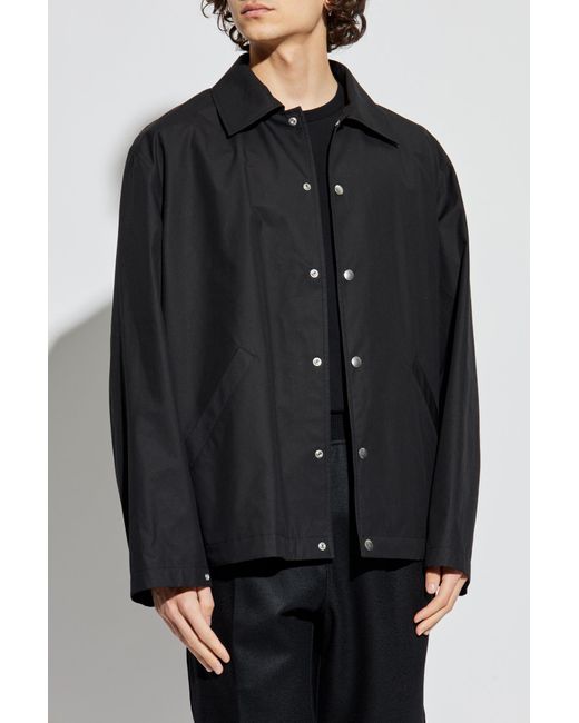 Jil Sander Black Jacket With Collar for men