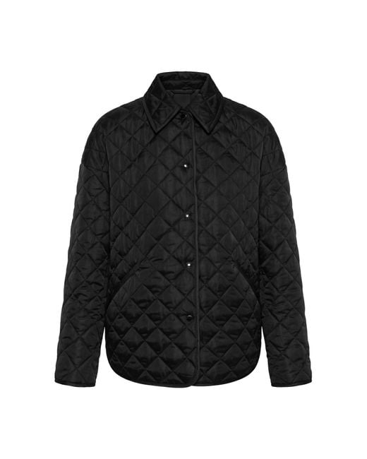 Totême  Black Quilted "Oversize" Jacket With Lining