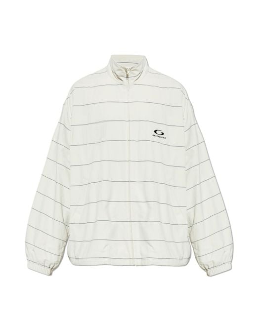 Balenciaga White Jacket With A Stand-Up Collar for men