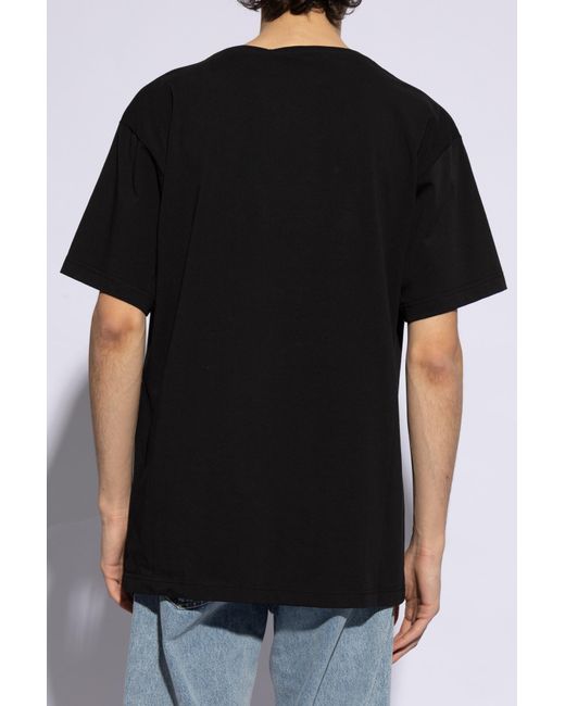 Y. Project Black T-shirt With Logo, for men
