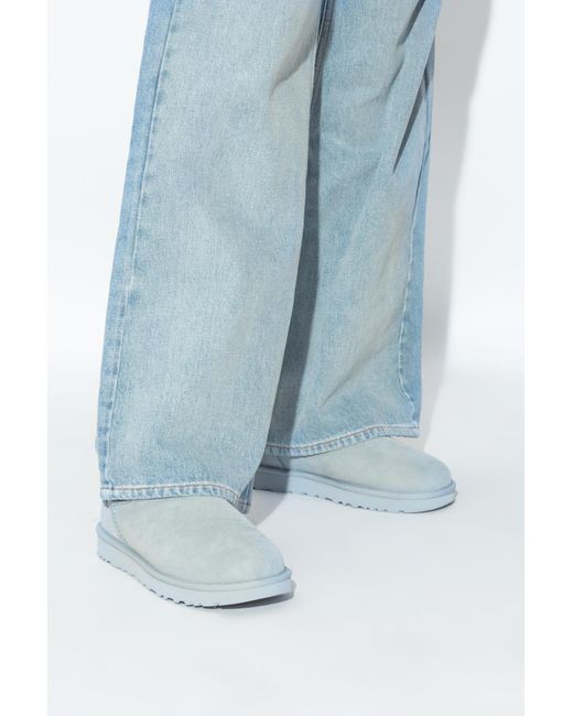 Ugg Blue Ankle Boots Classic Ultra Mini