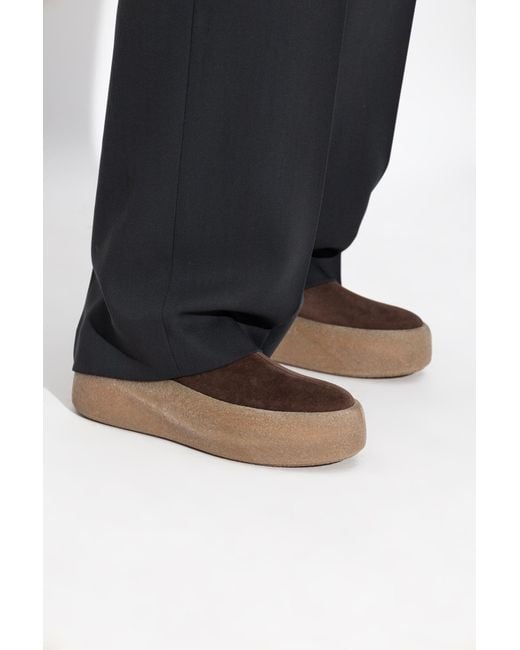 Vic Matié Brown Suede Platform Shoes