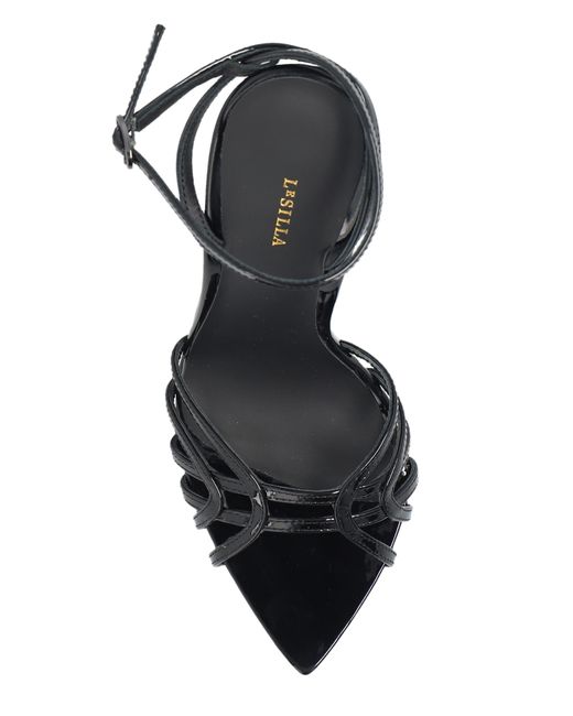 Le Silla Black 'bella' Heeled Sandals,
