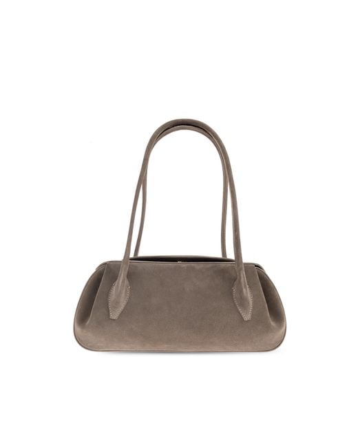 Yuzefi Black Shoulder Bag "Oyster"