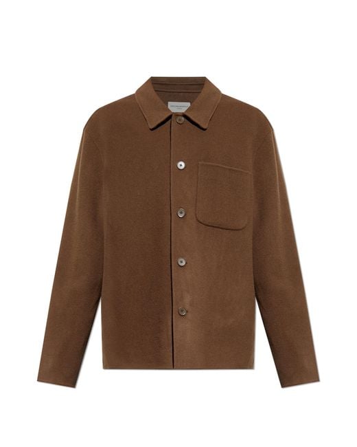 Officine Generale Blue Wool Jacket 'Hamilton' for men