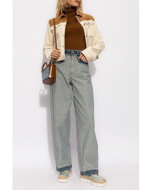 Marni Gray Jeans With Inside-Out Effect