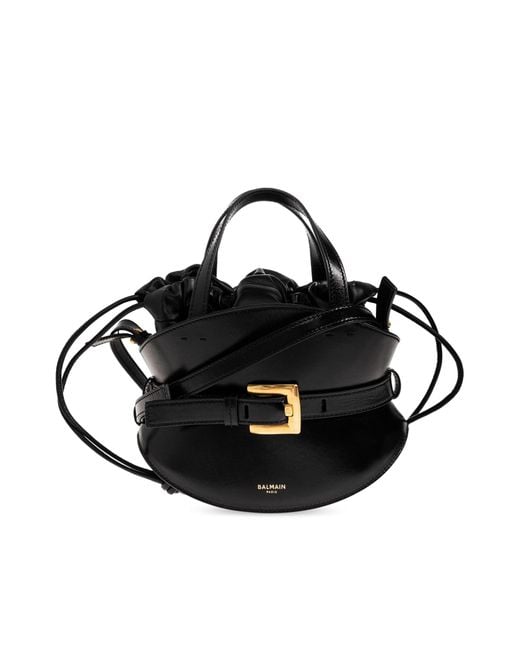 Balmain Black "Shuffle Mini" Bag
