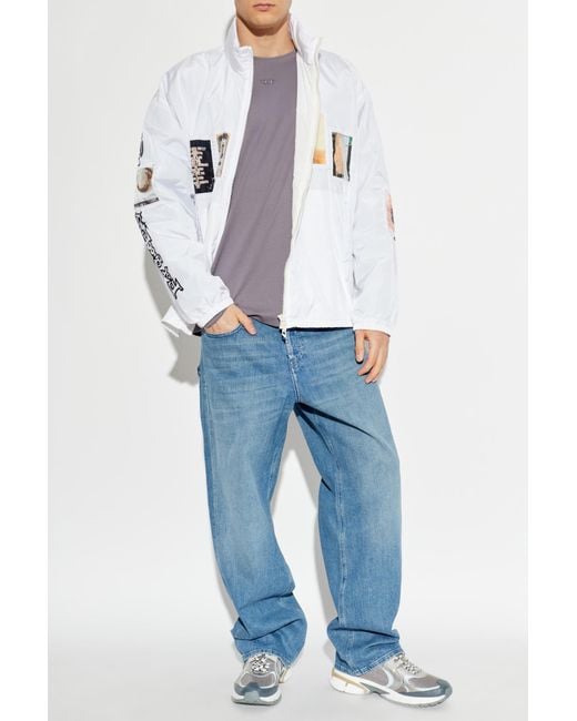 DIESEL White Jacket 'J-Claus-A-Gsbr' for men