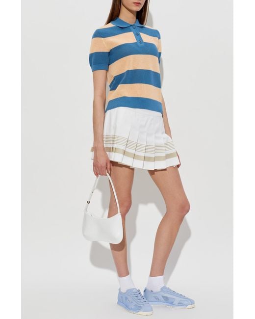 LACOSTE RUNWAY White Pleated Skirt