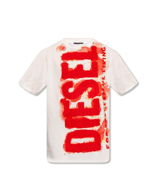 diesel white t shirt mens