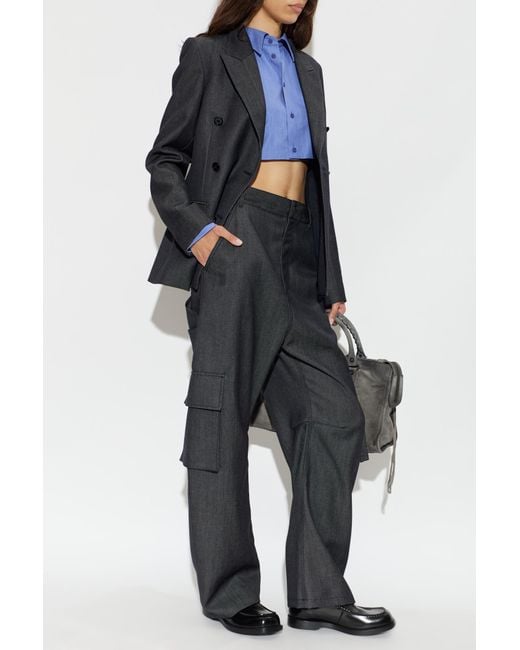 Balenciaga Black Wool Trousers
