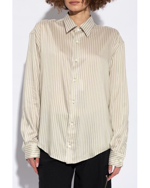 AMI Natural Striped Pattern Shirt,