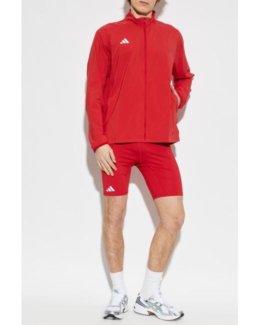 Adidas Originals Red Short Leggings From The Adizero Collection for men