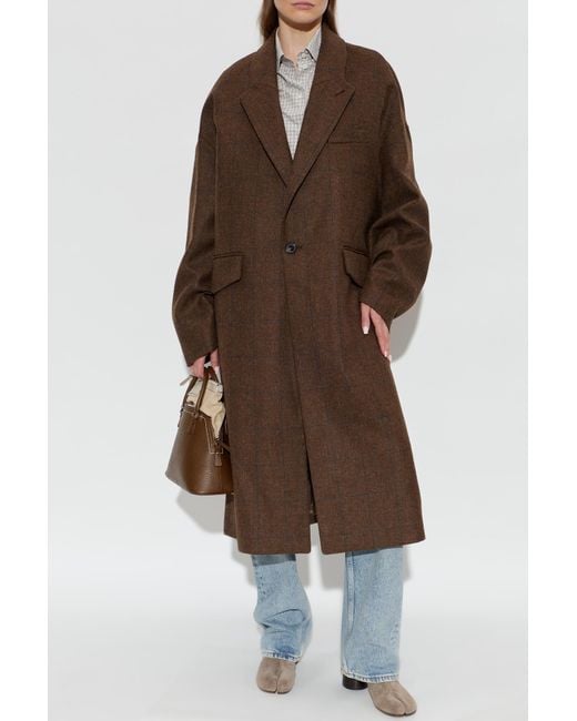 Maison Margiela Brown Wool Coat
